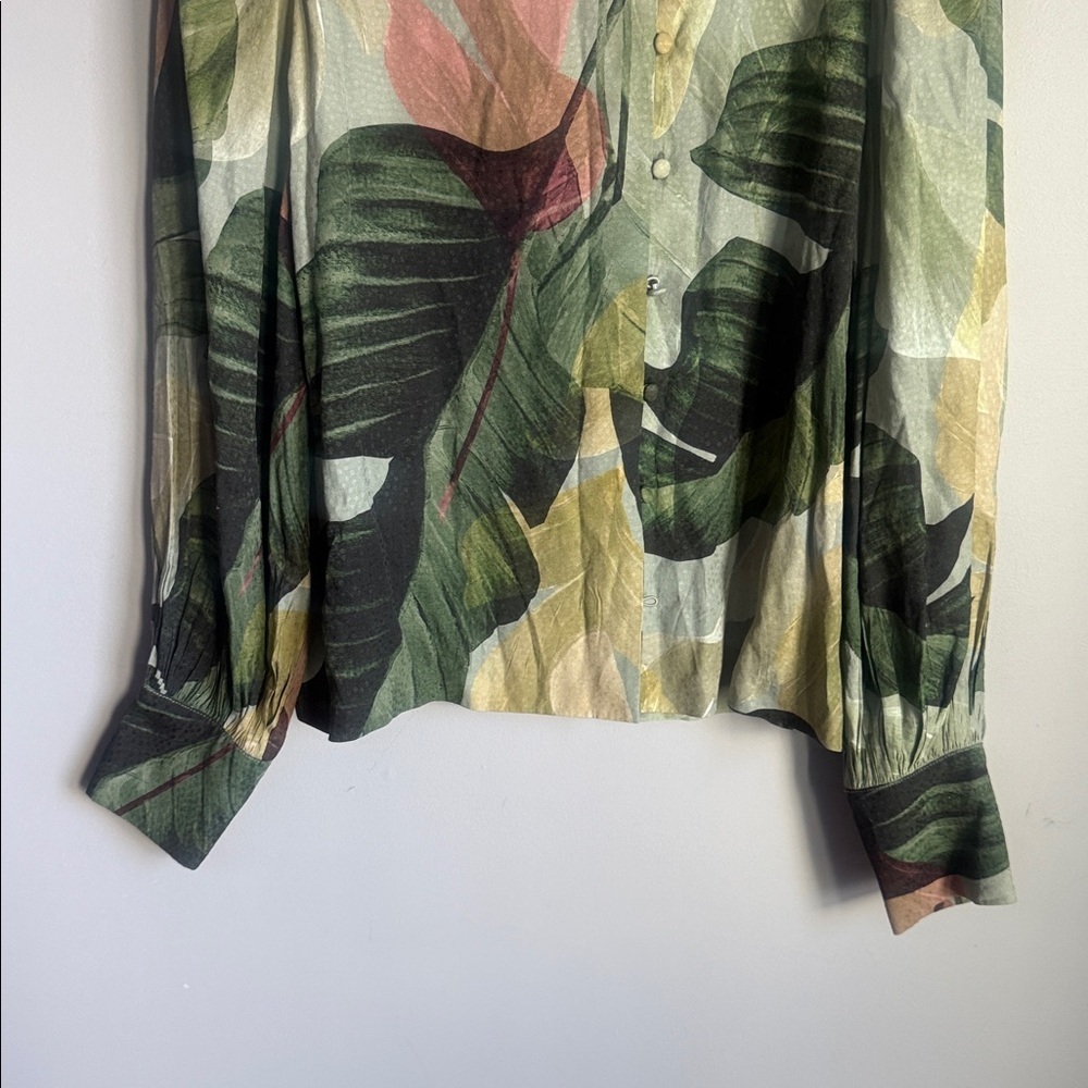 Ted Baker Emilee Leaf Print Top - Picture 8 of 15